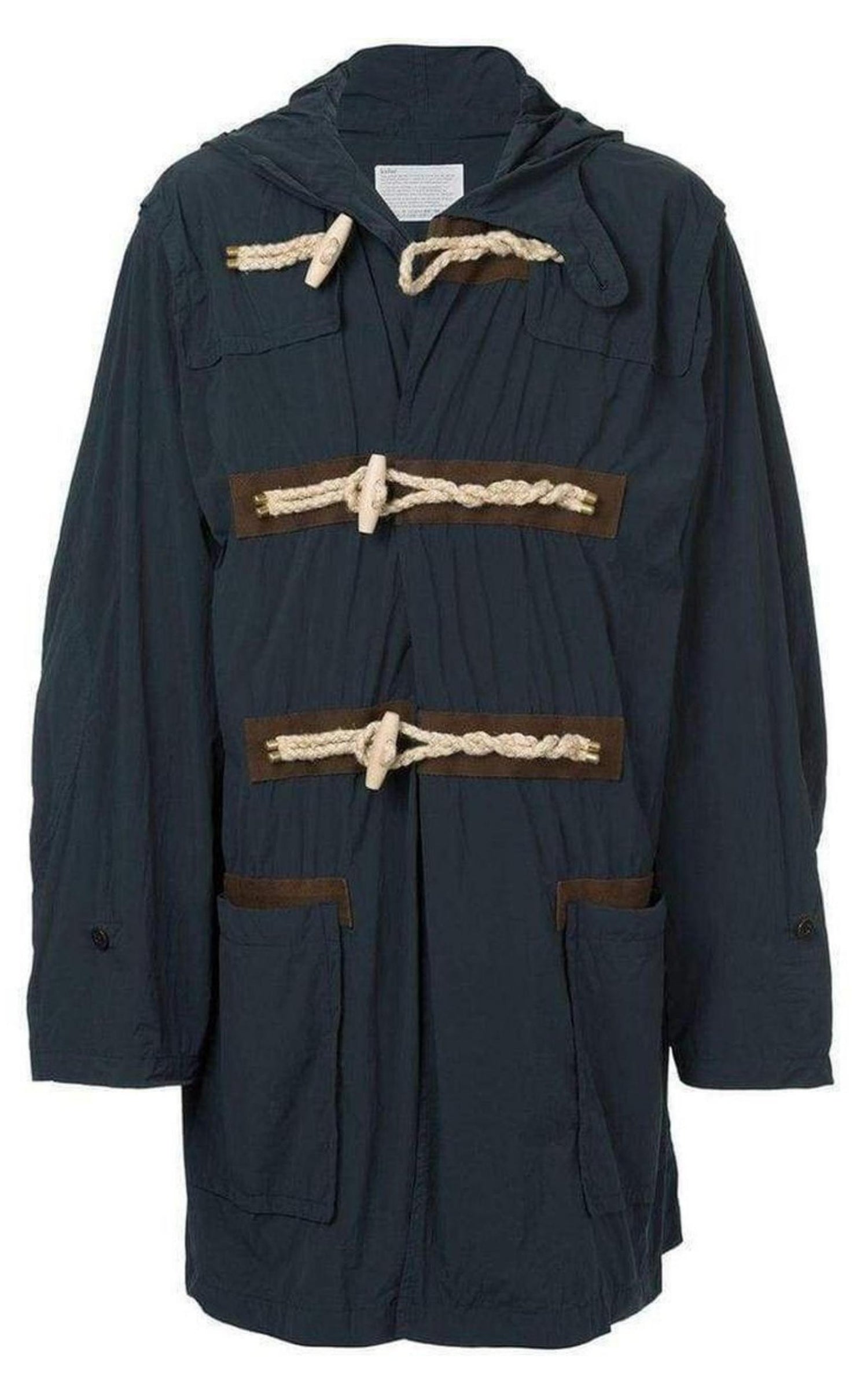 Kolor Blue Oversized Duffle Coat Kolor