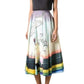 Flamingo Print Cotton Skirt Mary Katrantzou