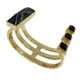 Gold Fay Black Onyx Semiprecious Baguette Bracelet May Moma