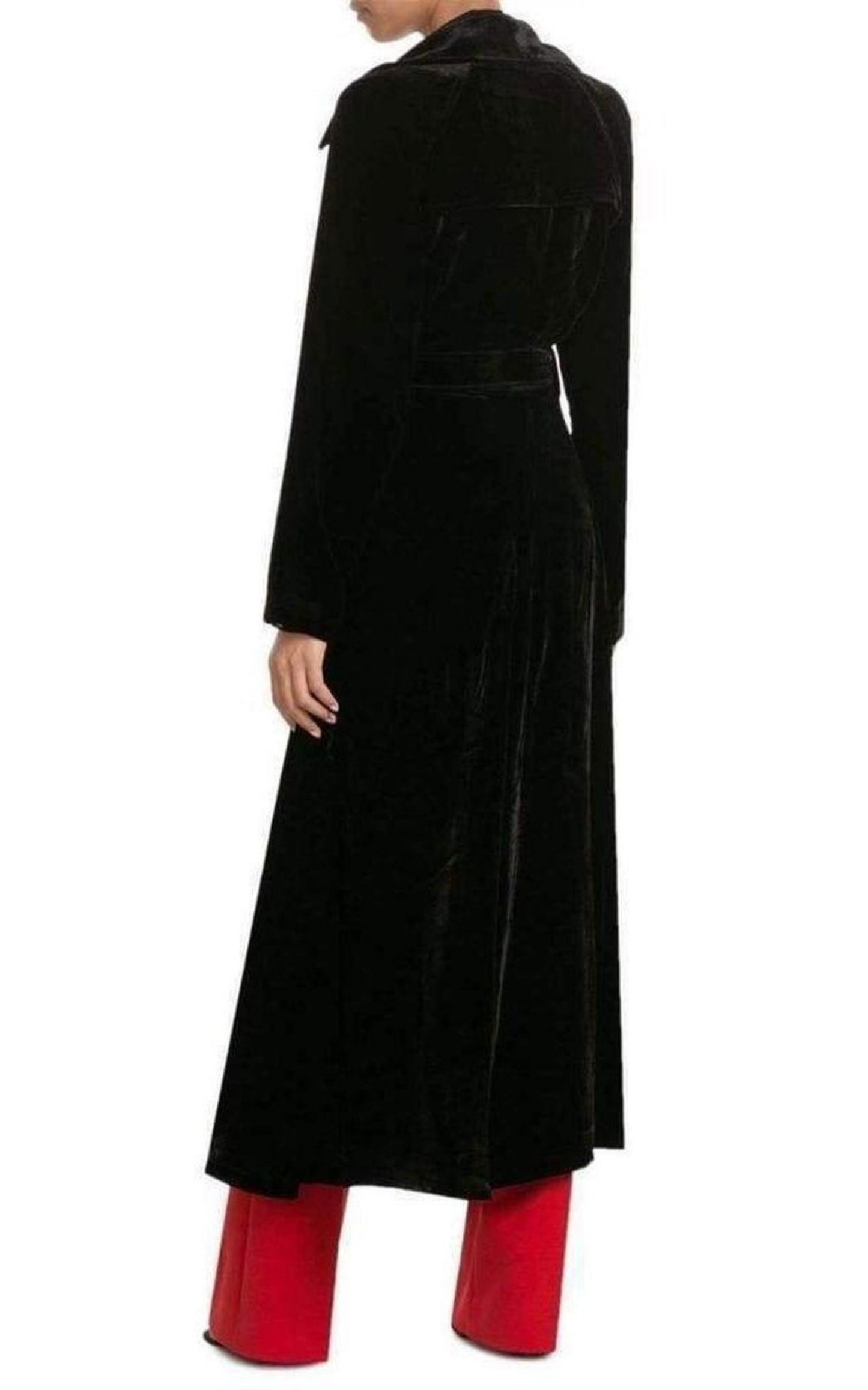 Black Silk Blend Velvet Trench Coat McQ - Alexander McQueen