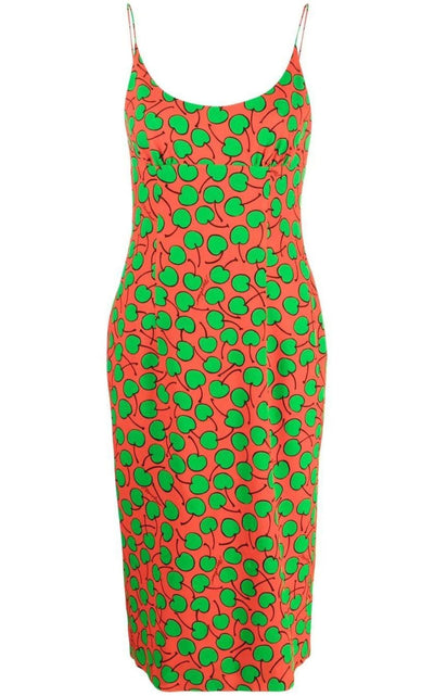 Graphic-print Midi Dress Moschino