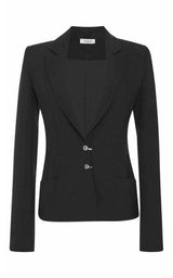 Double Wool Signature Closure Blazer Mugler