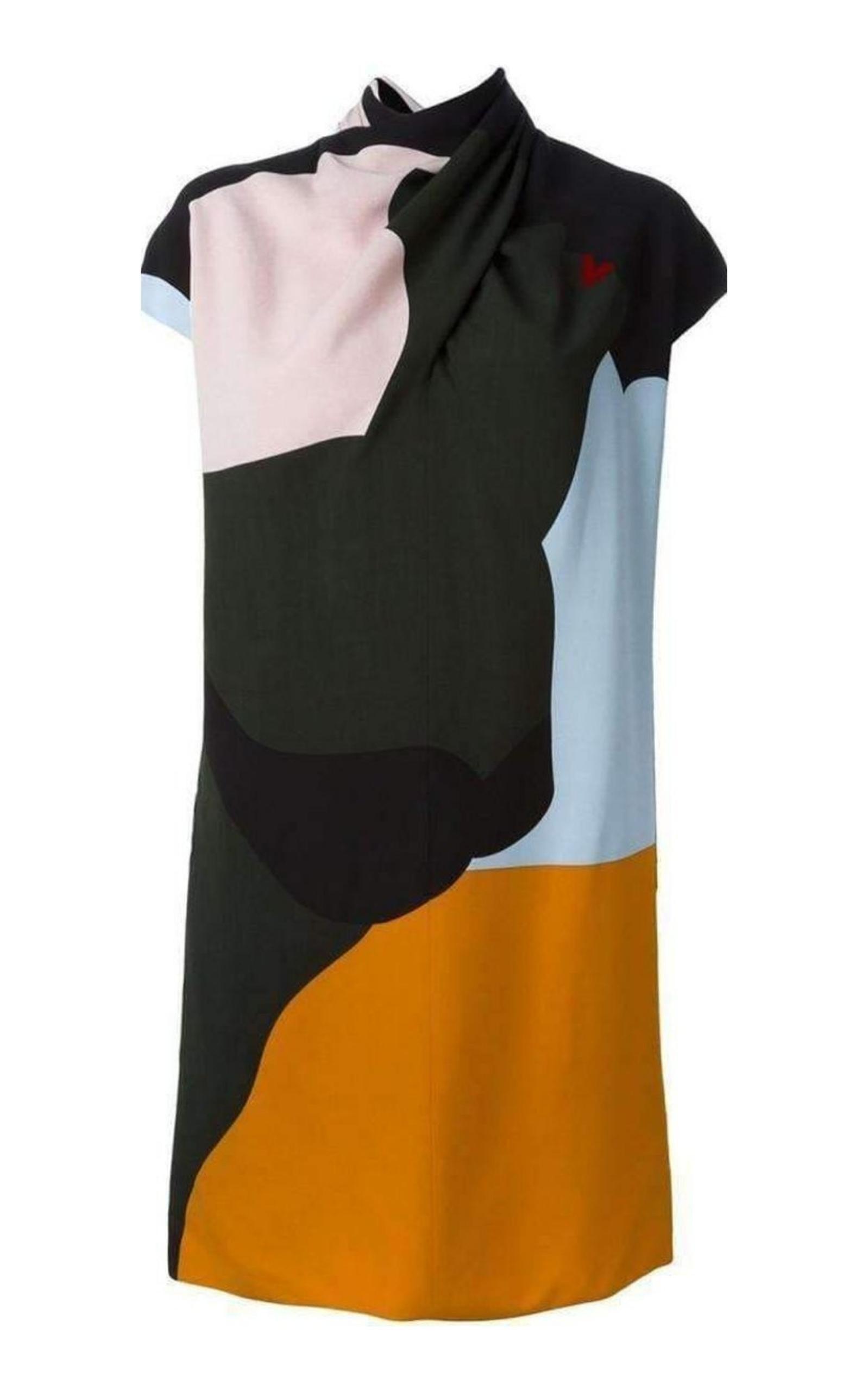 Multicolour silk dress Nina Ricci