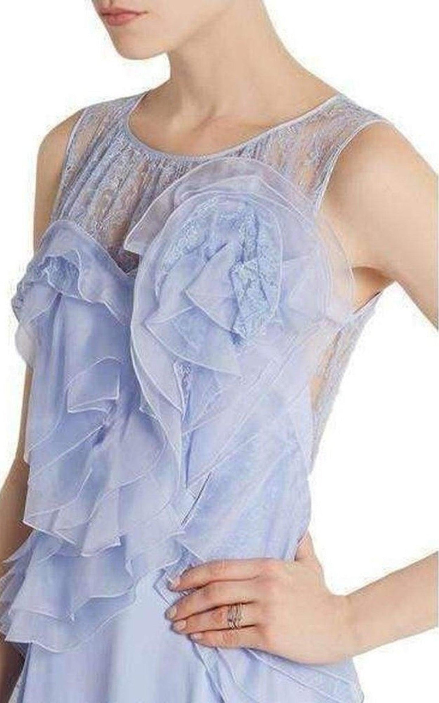 Ruffle Silk Crêpe Gown Nina Ricci