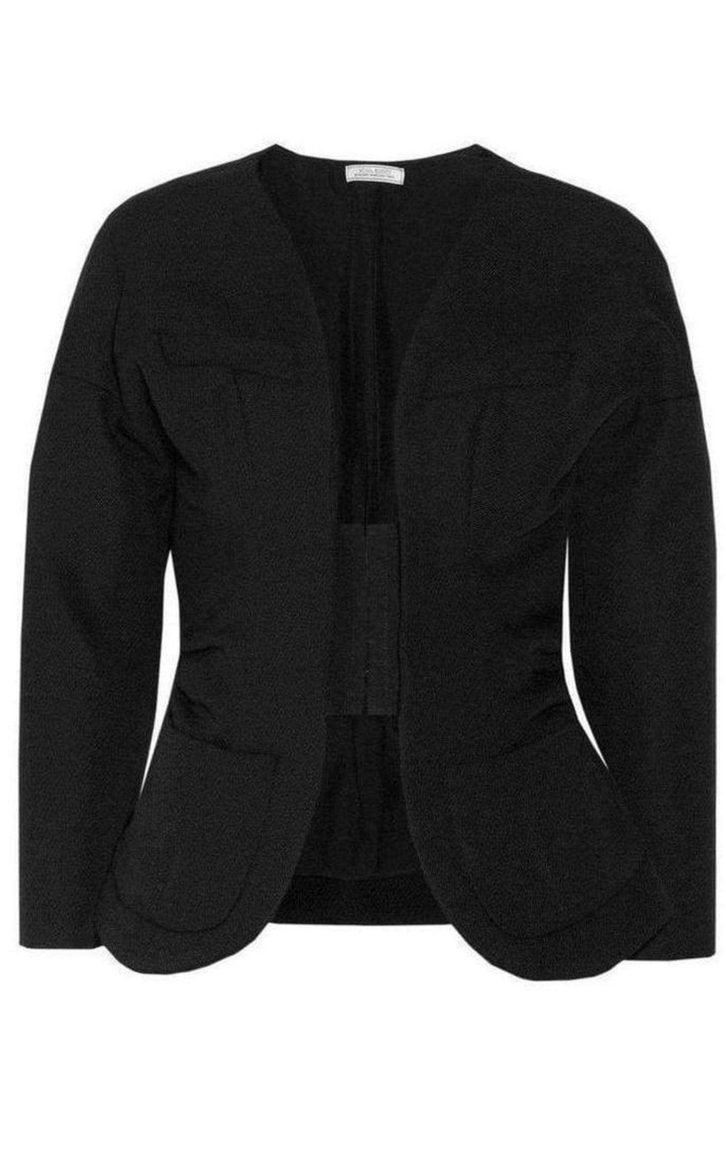 Wool Open Front Blazer Jacket Nina Ricci