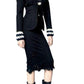 Wool Open Front Blazer Jacket Nina Ricci