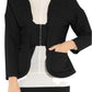 Wool Open Front Blazer Jacket Nina Ricci