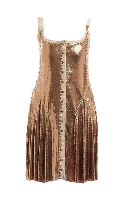 Paco Rabanne Gold Chainmail Dress