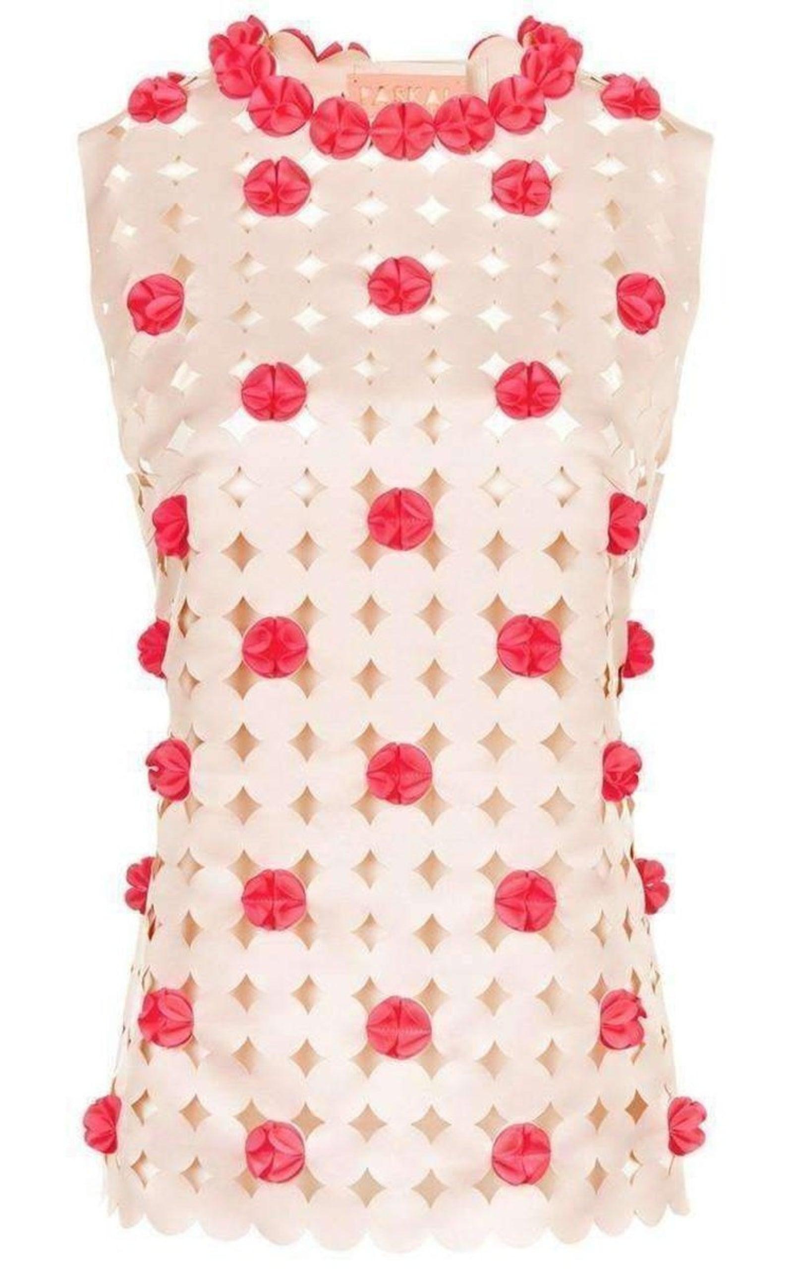 Blush Pink Laser-Cut Top Paskal