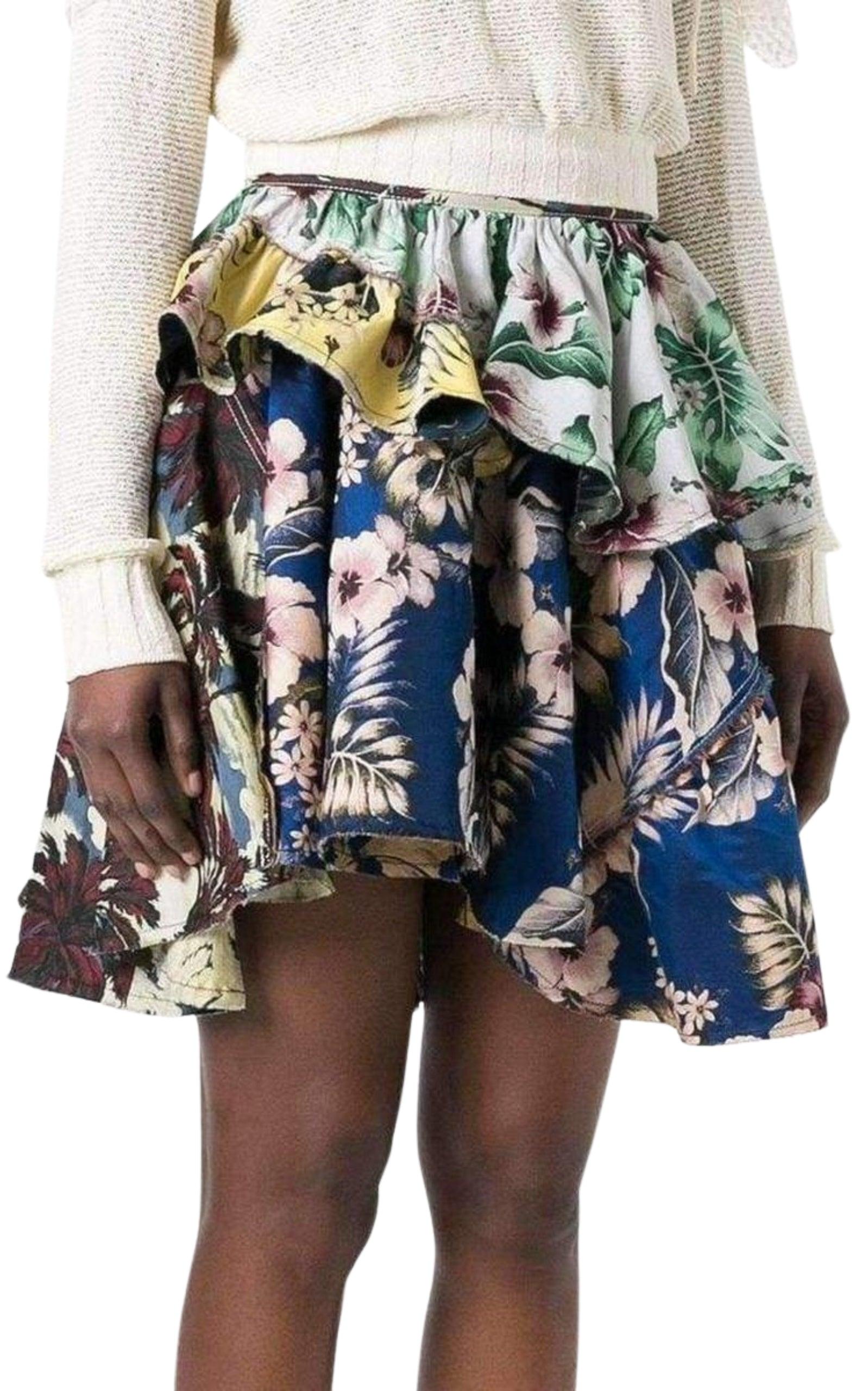 Floral Print Skirt Philosophy Di Lorenzo Serafini