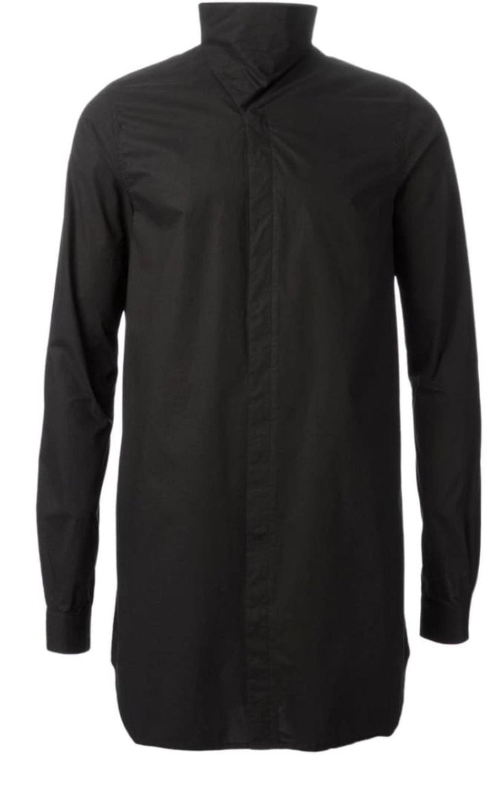 Black Cotton Island Shirt Rick Owens