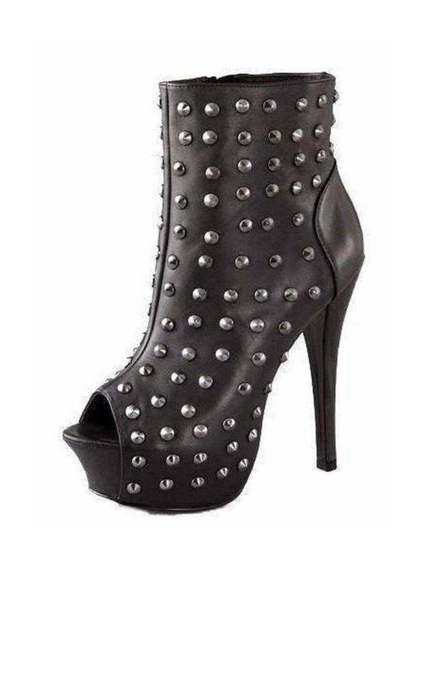 Rock & Republic Black Gabriel Studded Platform Booties Rock & Republic