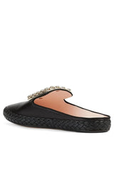 RV Lounge Strass Buckle Mules Roger Vivier