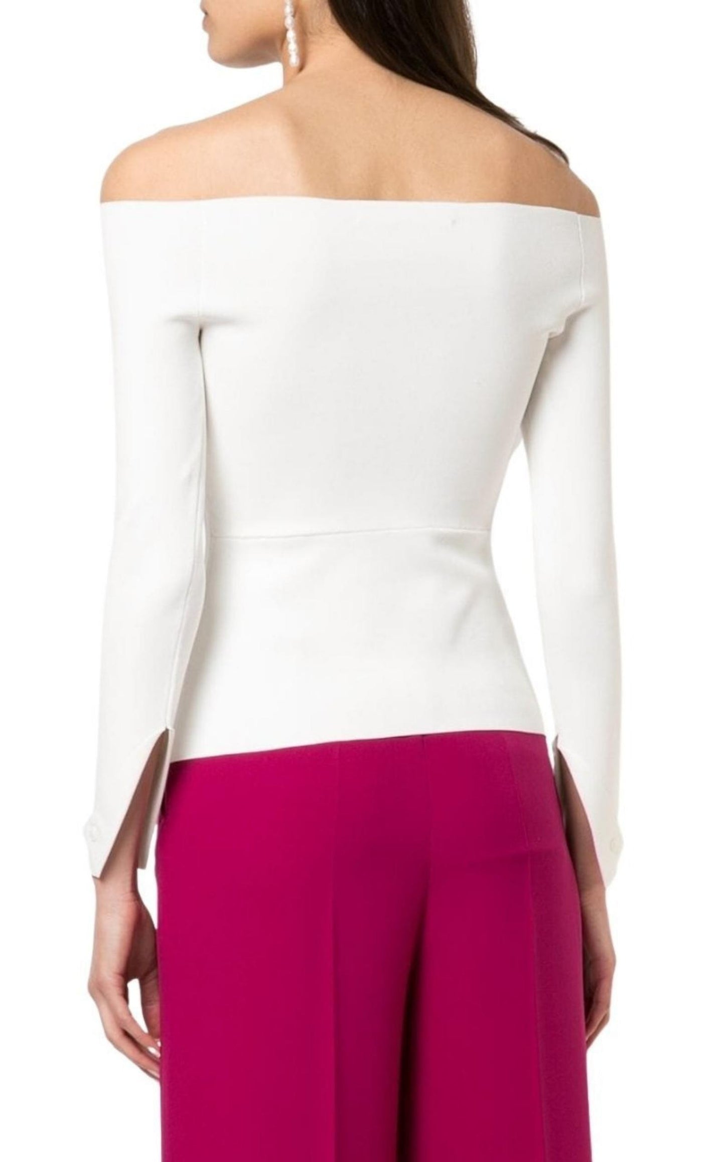 Angeles Off-the-shoulder Ponte Top Roland Mouret