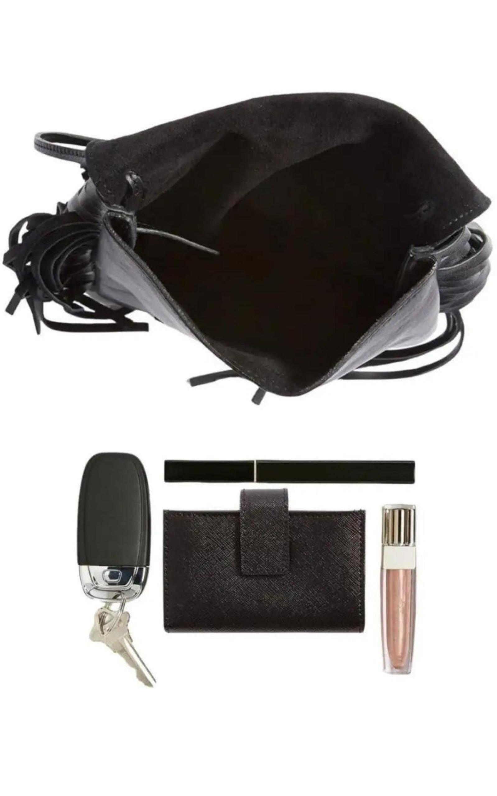 Anita Fringe Leather Crossbody Bag Saint Laurent