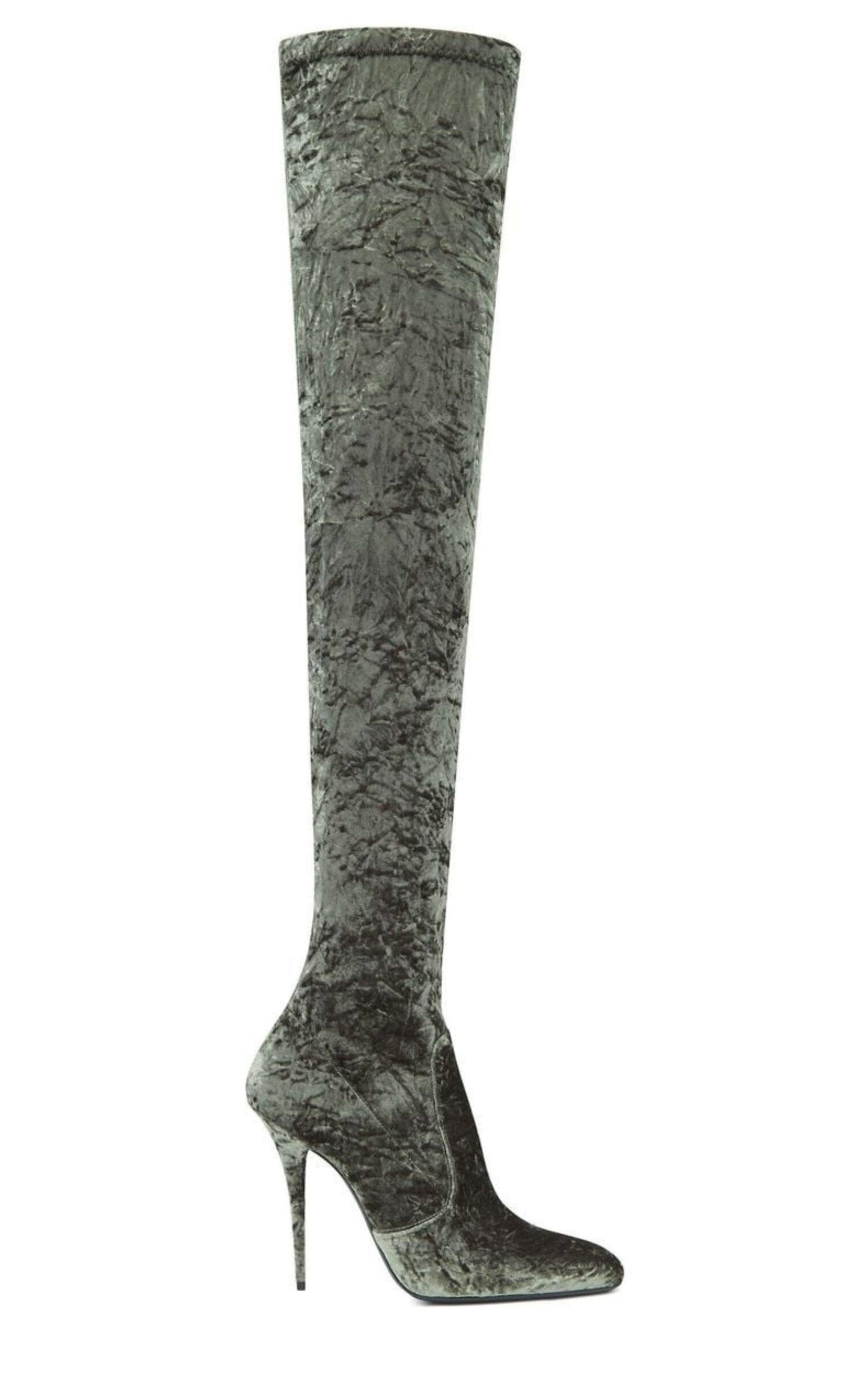 Ella Velvet Over-the-knee Boots Saint Laurent