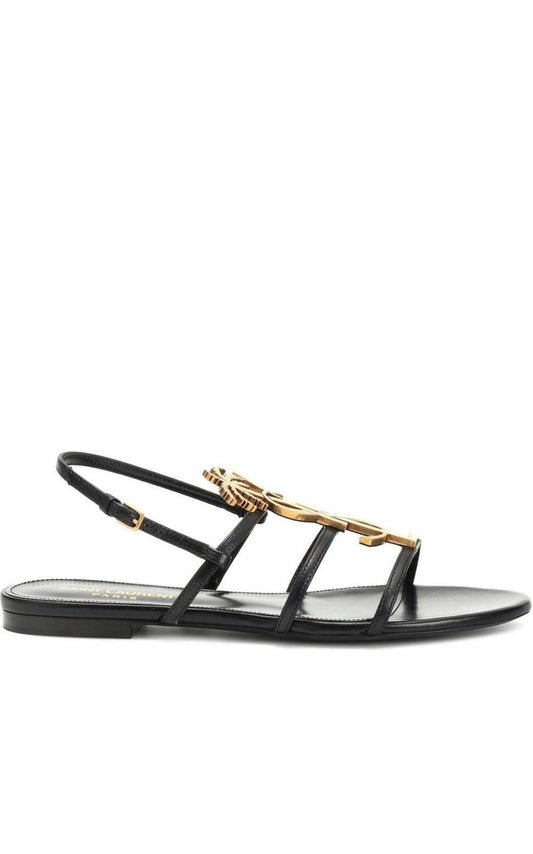 Metal Monogram Cassandra Sandals Saint Laurent