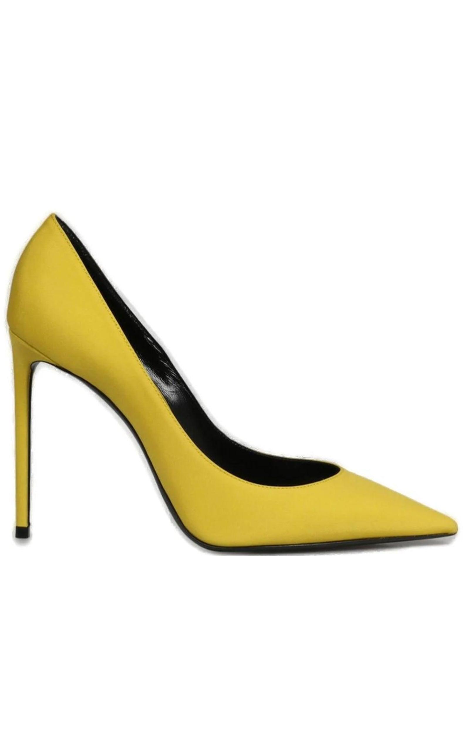 Yellow ‘ZOE’ Stiletto Pump Saint Laurent