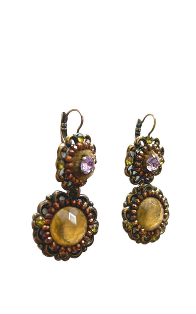 Crystal Embellished Earrings Satellite Paris