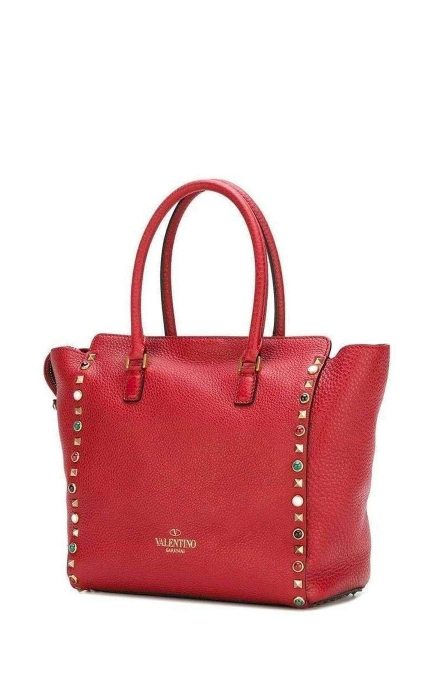 Rockstud Rolling Trapeze Tote Bag Valentino