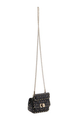 Rockstud Spike Mini Leather Shoulder Bag Valentino