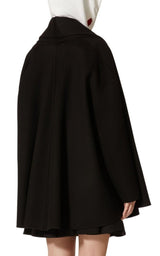 Wool-Cashmere Cape Coat Valentino