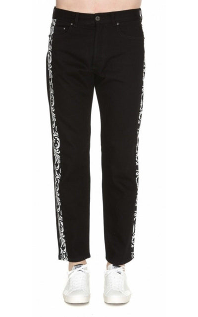 Printed Detail Jeans Versace