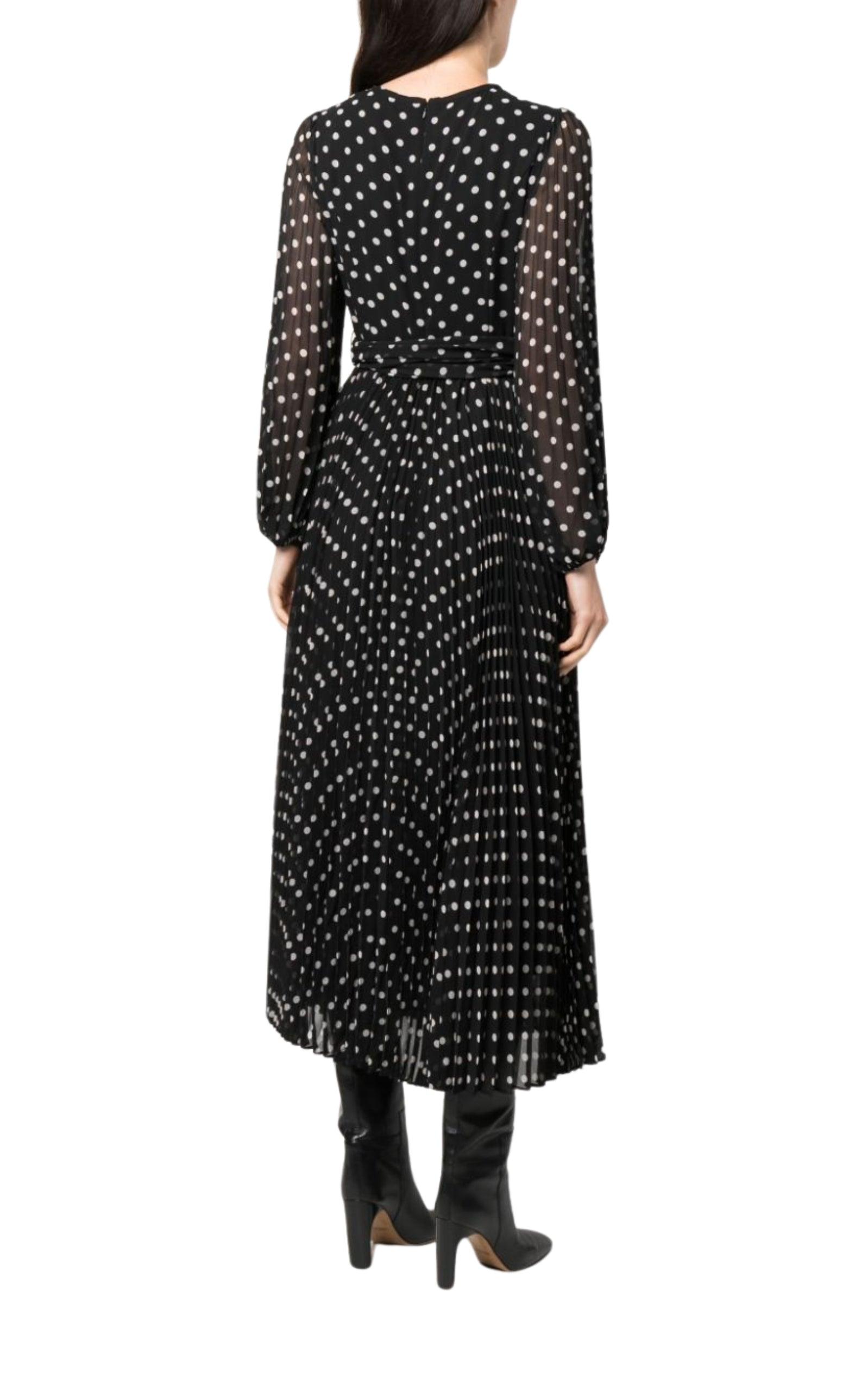 Polka Dot-print Pleated Dress Zimmermann